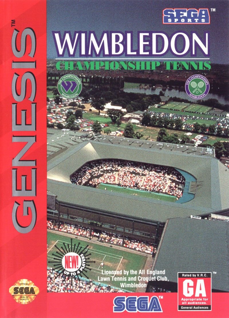 J2Games.com | Wimbledon Championship Tennis (Sega Genesis) (Pre-Played - Game Only).