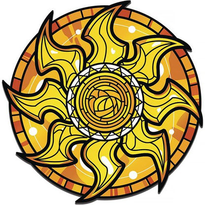 Magic the Gathering Stained Glass - Plains: Limited Edition Augmented Reality Pin (Toys)