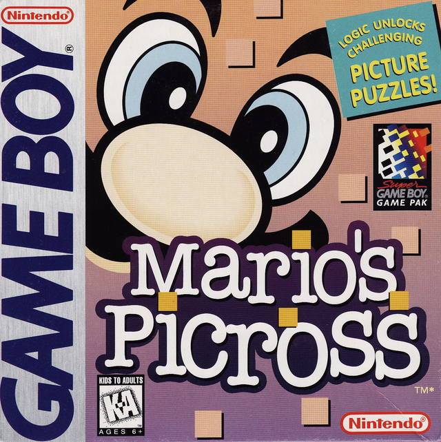 J2Games.com | Mario's Picross (Gameboy) (Pre-Played - Game Only).