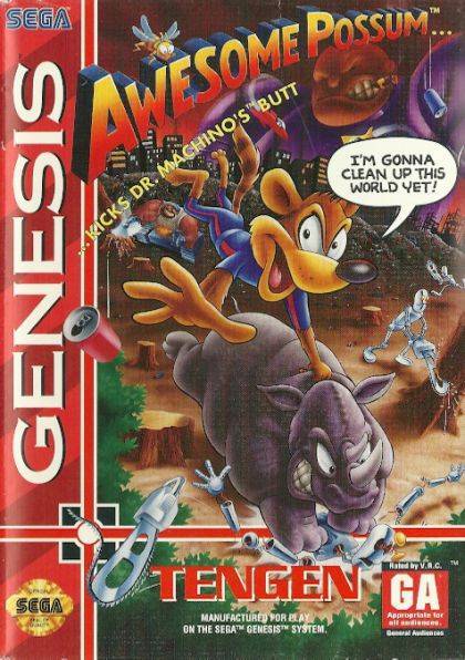 J2Games.com | Awesome Possum (Sega Genesis) (Pre-Played - Game Only).