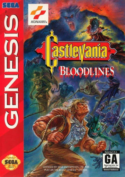 J2Games.com | Castlevania Bloodlines (Reproduction) (Sega Genesis) (Pre-Played - Game Only).