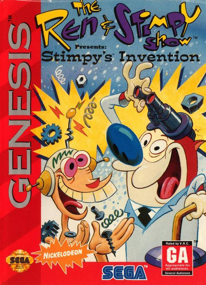 J2Games.com | Ren and Stimpy Stimpy's Invention (Sega Genesis) (Pre-Played - Game Only).