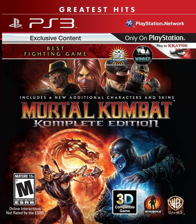 J2Games.com | Mortal Kombat Komplete Edition (Greatest Hits) (Playstation 3) (Pre-Played - CIB - Good).