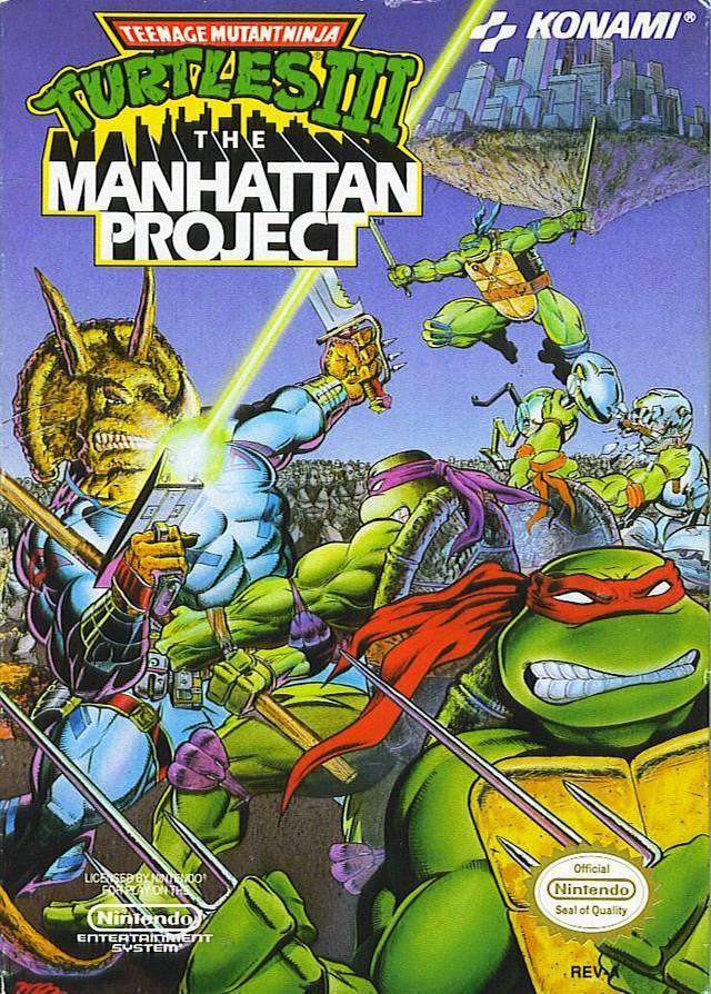 J2Games.com | Teenage Mutant Ninja Turtles III The Manhattan Project (Nintendo NES) (Pre-Played).