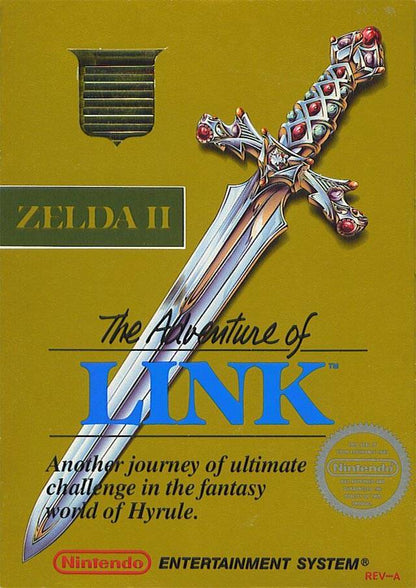 J2Games.com | Zelda II Adventures of Link Gold Cart (Nintendo Nes) (Pre-Played - Game Only).