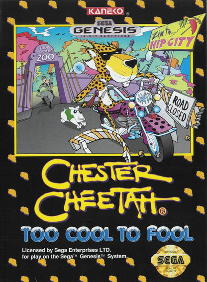 J2Games.com | Chester Cheetah Too Cool to Fool (Sega Genesis) (Pre-Played - CIB - Good).