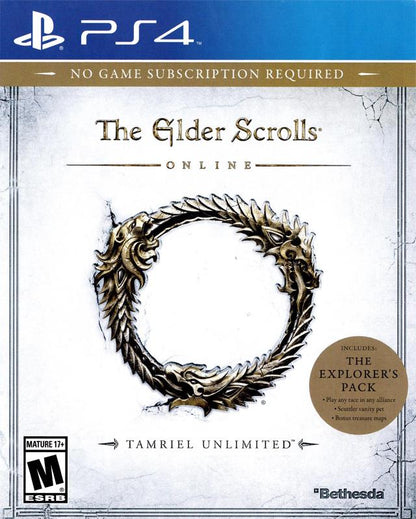 J2Games.com | The Elder Scrolls Online Tamriel Unlimited (Playstation 4) (Pre-Played - CIB - Good).
