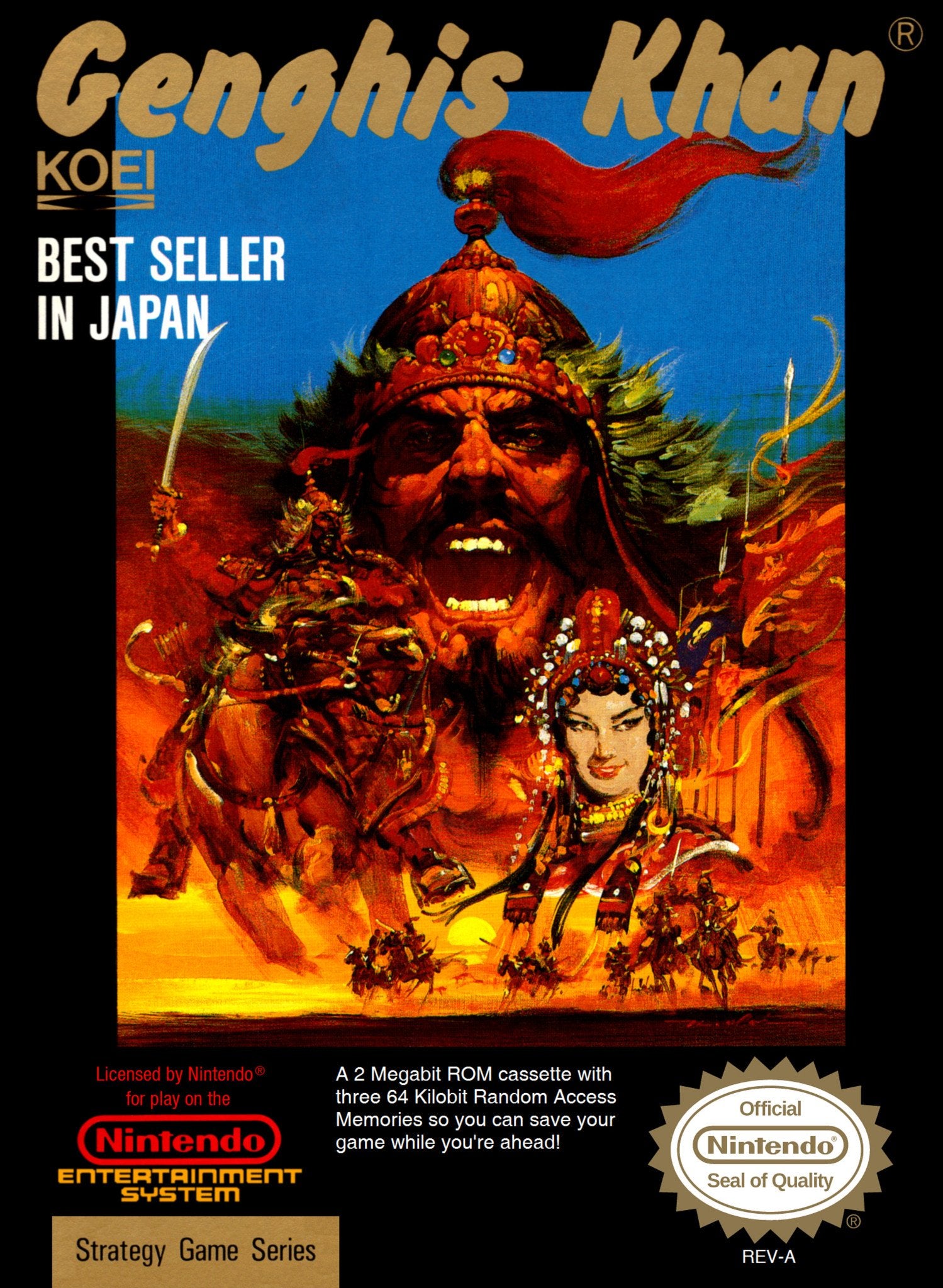 J2Games.com | Genghis Khan (Nintendo NES) (Pre-Played - Game Only).
