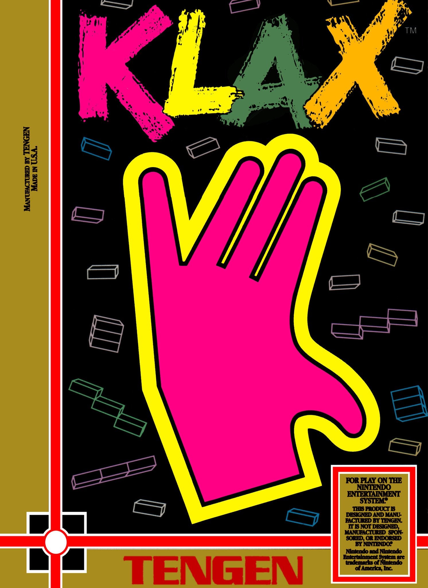 J2Games.com | Klax (Nintendo NES) (Pre-Played - Complete - Very Good Condition).