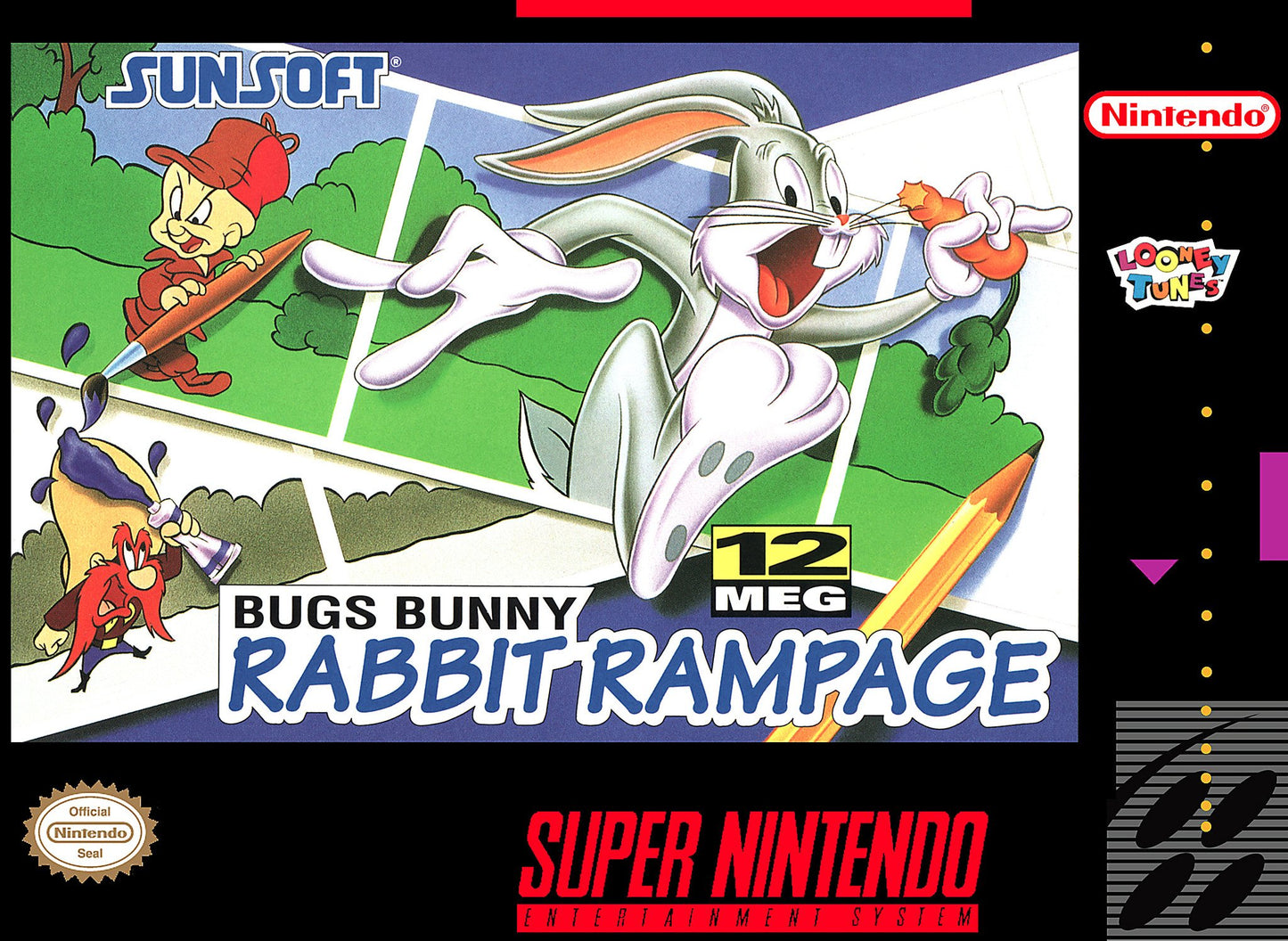 J2Games.com | Bugs Bunny Rabbit Rampage (Super Nintendo) (Pre-Played - Game Only).