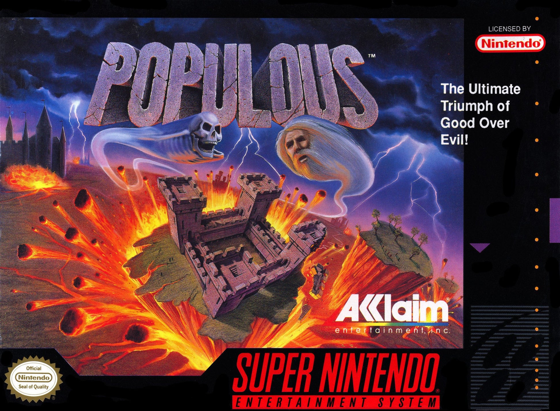 J2Games.com | Populous (Super Nintendo) (Pre-Played - Game Only).