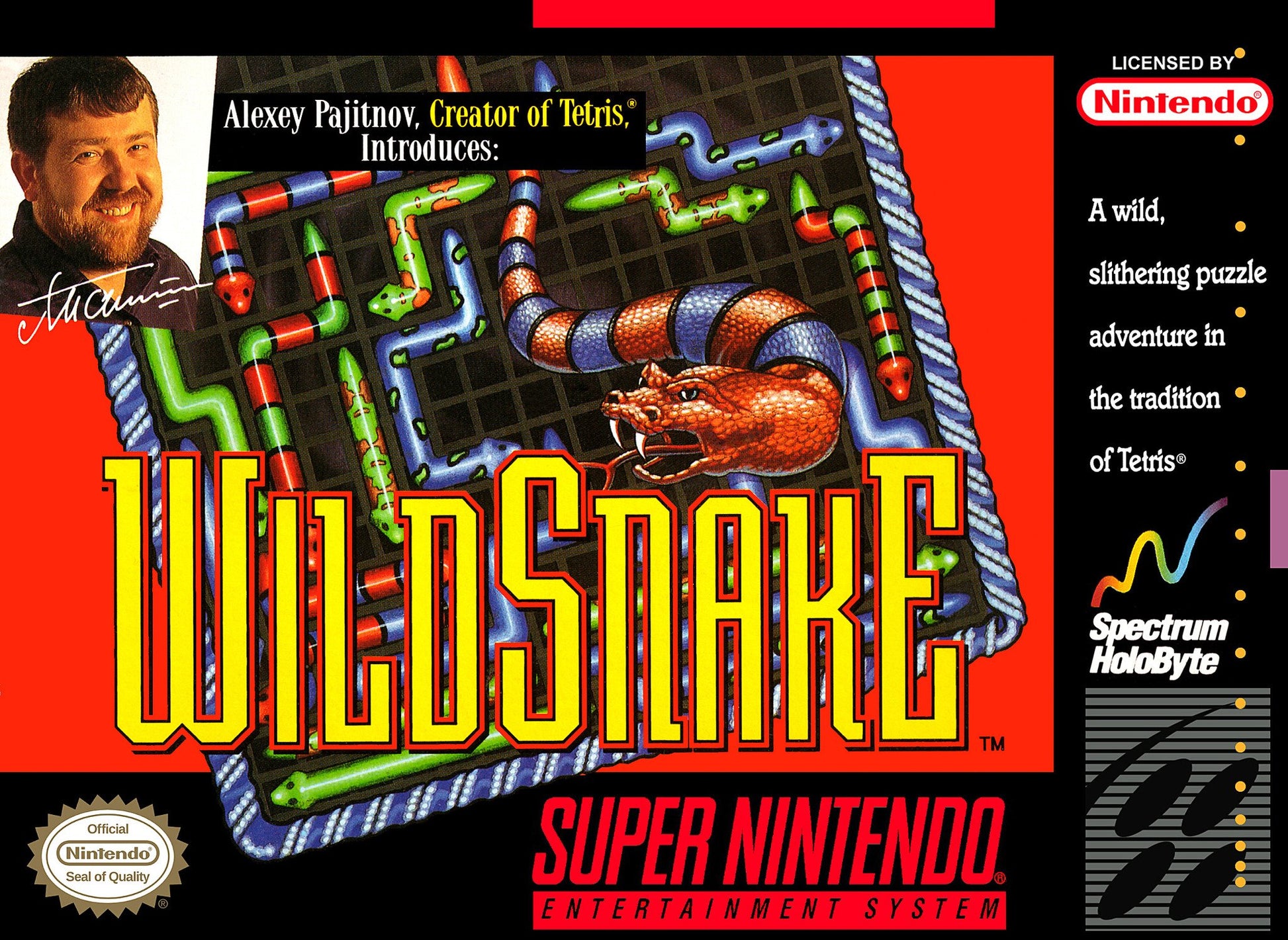 J2Games.com | Wild Snake (Super Nintendo) (Brand New).