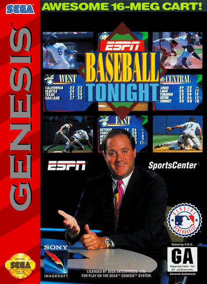 J2Games.com | ESPN Baseball Tonight (Sega Genesis) (Pre-Played - Game Only).