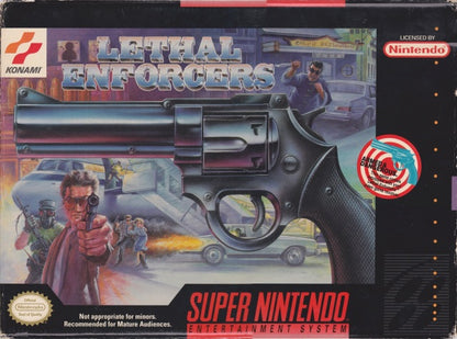 Lethal Enforcers with Konami Justifier Light Gun (Super Nintendo)