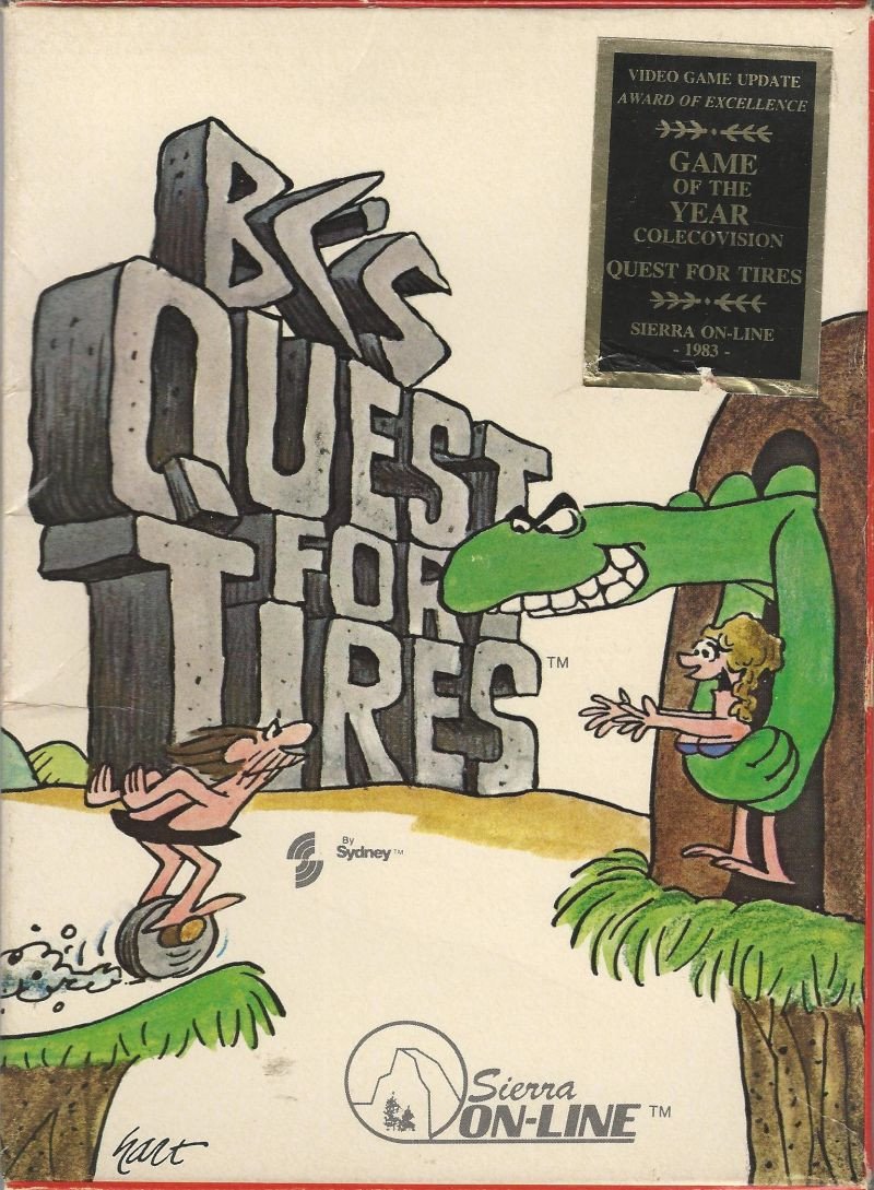J2Games.com | B.C.'s Quest for Tires (Colecovision) (Pre-Played - CIB - Good).