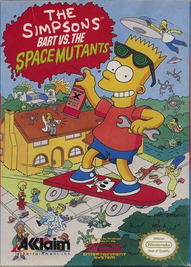 J2Games.com | The Simpsons Bart vs the Space Mutants (Nintendo NES) (Pre-Played).