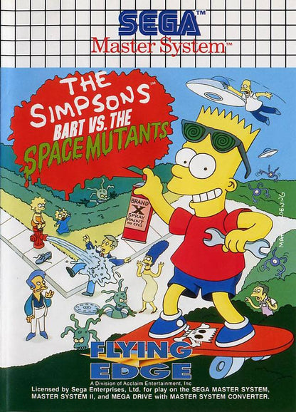 Los Simpson Bart contra los mutantes espaciales (Sega Master System)