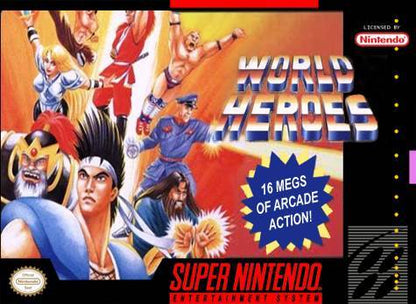 J2Games.com | World Heroes (Super Nintendo) (Pre-Played - Game Only).