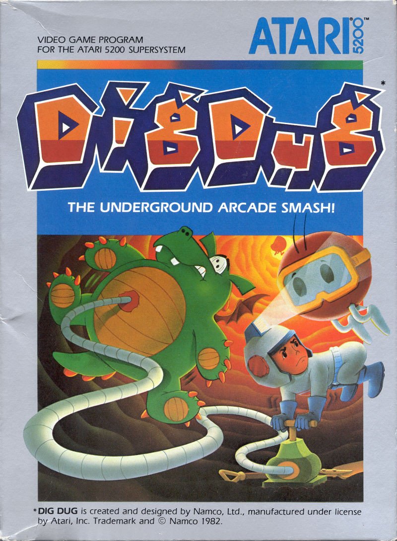 J2Games.com | Dig Dug (Atari 5200) (Pre-Played - Game Only).