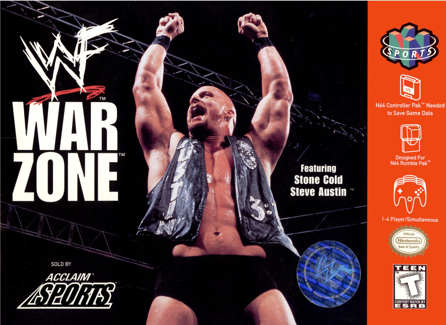 J2Games.com | WWF Warzone (Nintendo 64) (Pre-Played - Game Only).