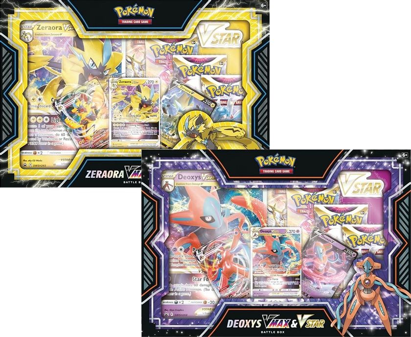 Pokemon TCG: Deoxys/Zeraora VMAX & VSTAR Battle Box (Toys)