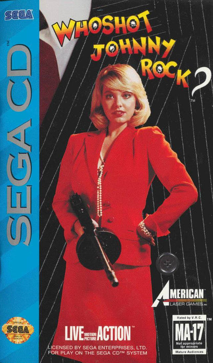 J2Games.com | Who Shot Johnny Rock (Sega CD) (Pre-Played - CIB - Good).