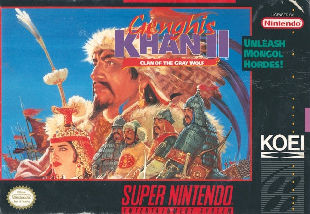 Genghis Khan II Clan of the Gray Wolf (Super Nintendo)