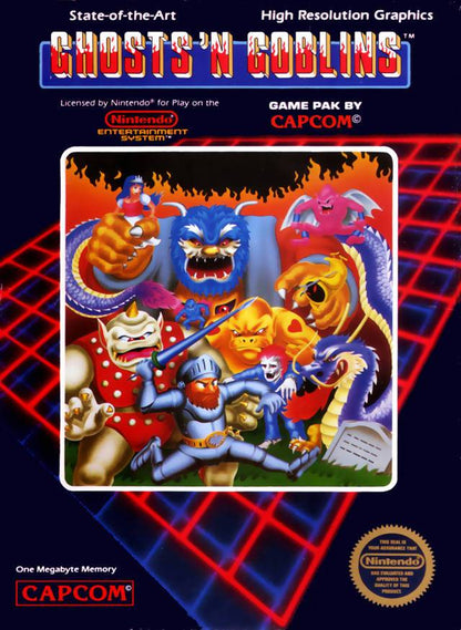 J2Games.com | Ghosts 'n Goblins (Nintendo NES) (Pre-Played - Game Only).