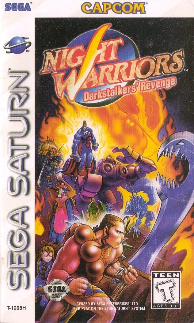 J2Games.com | Night Warriors Darkstalkers' Revenge (Sega Saturn) (Pre-Played - CIB - Good).