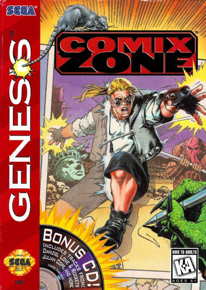 J2Games.com | Comix Zone (Sega Genesis) (Pre-Played - Game Only).