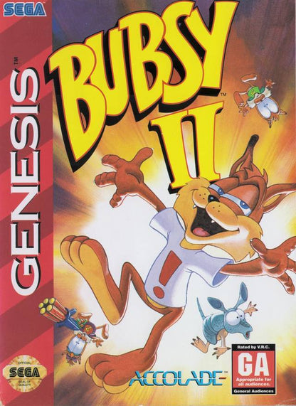 J2Games.com | Bubsy 2 (Sega Genesis) (Pre-Played - Game Only).