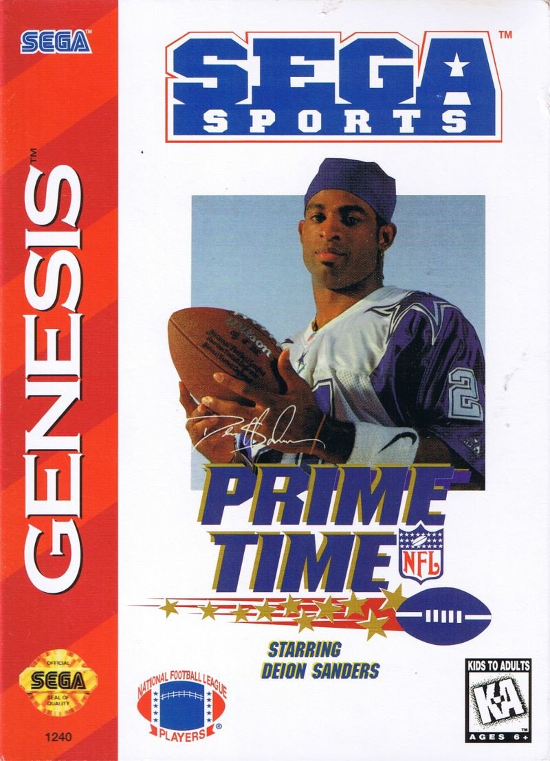 J2Games.com | Prime Time NFL Football starring Deion Sanders (Sega Genesis) (Pre-Played - Game Only).