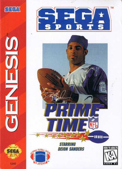 J2Games.com | Prime Time NFL Football starring Deion Sanders (Sega Genesis) (Pre-Played - Game Only).