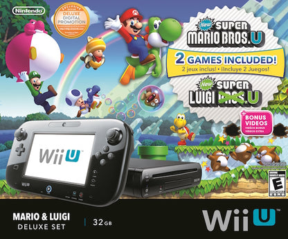 WiiU Mario &amp; Luigi Deluxe Set Consola de juegos 32GB (Negro) 