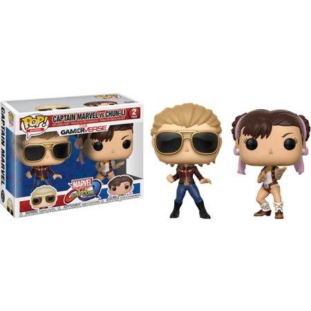 J2Games.com | POP! Games: Marvel vs Capcom Infinite 2PK - Captain Marvel vs Chun Li (Brand New).