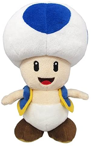 Peluche Nintendo Blue Toad de 8 pulgadas (juguetes) (nuevo)
