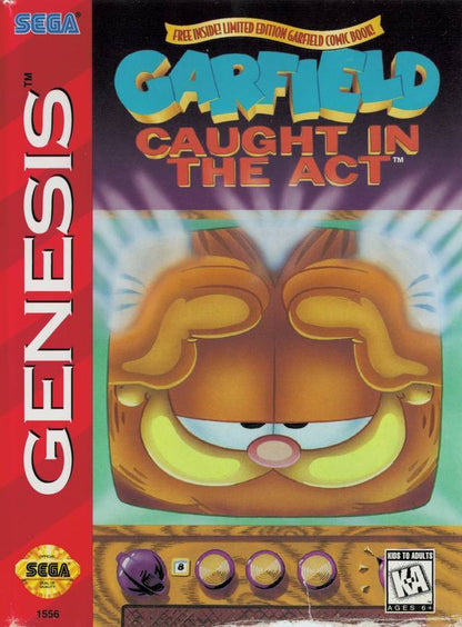J2Games.com | Garfield Caught in the Act (Sega Genesis) (Pre-Played - Game Only).