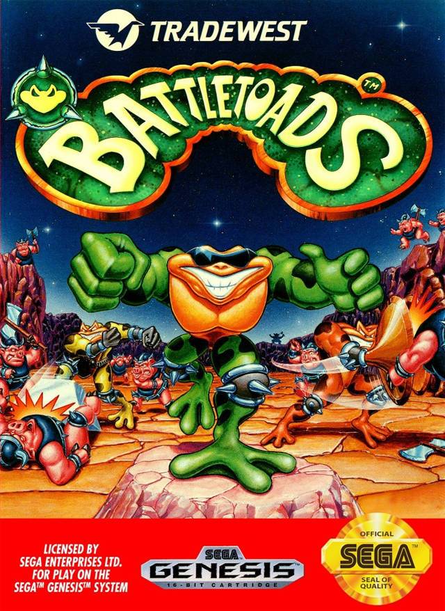 J2Games.com | Battletoads (Sega Genesis) (Pre-Played - CIB - Good).