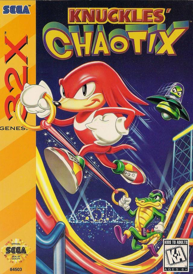 J2Games.com | Knuckles Chaotix 32X (Sega Genesis) (Pre-Played - CIB - Good).