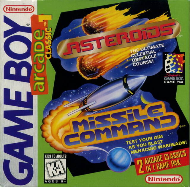 Arcade Classic No. 1: Asteroids / Missile Command (Gameboy)