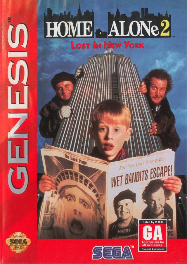 J2Games.com | Home Alone 2 Lost In New York (Sega Genesis) (Pre-Played - Game Only).