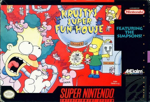 J2Games.com | Krusty's Super Fun House (Super Nintendo) (Pre-Played - Game Only).