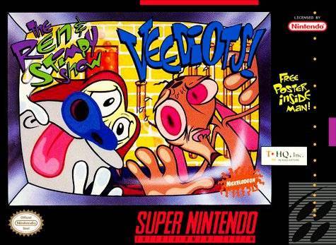 J2Games.com | Ren and Stimpy Veediots (Super Nintendo) (Pre-Played - Game Only).