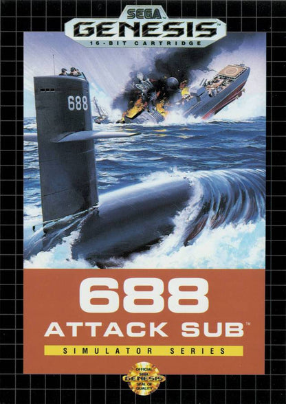 J2Games.com | 688 Attack Sub (Sega Genesis) (Pre-Played - Game Only).