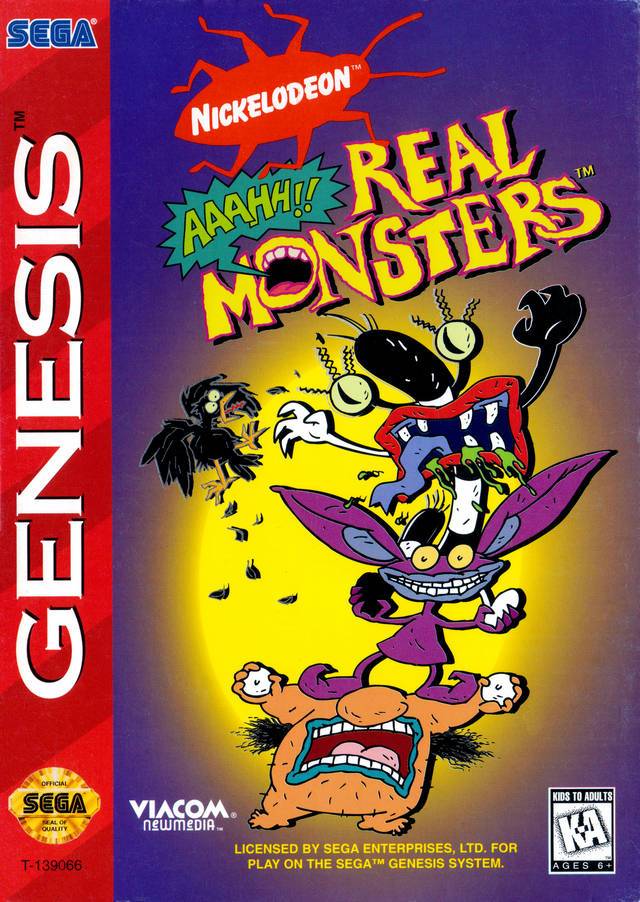 J2Games.com | AAAHH Real Monsters (Sega Genesis) (Pre-Played - Game Only).