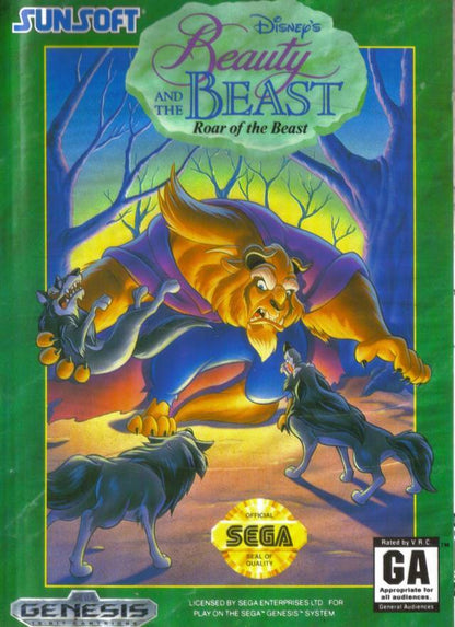 J2Games.com | Beauty and the Beast (Sega Genesis) (Pre-Played - Game Only).