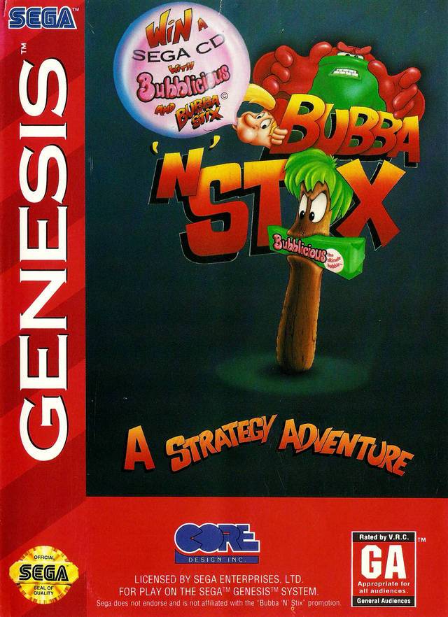 J2Games.com | Bubba and Stix (Sega Genesis) (Pre-Played - Game Only).