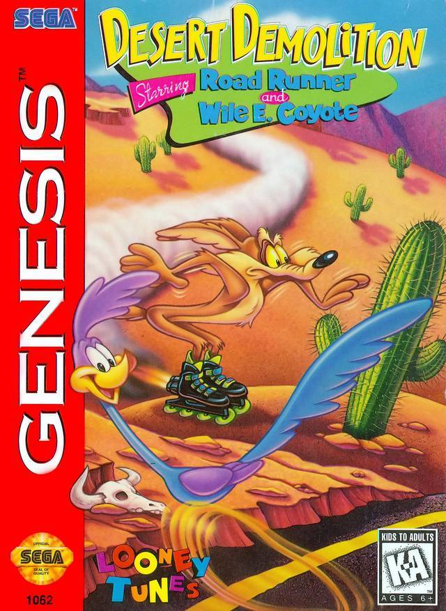 J2Games.com | Desert Demolition (Sega Genesis) (Pre-Played - Game Only).