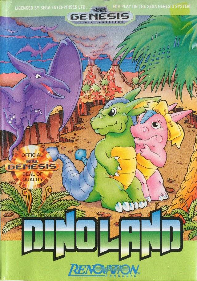 J2Games.com | Dino Land (Sega Genesis) (Pre-Played - CIB - Good).