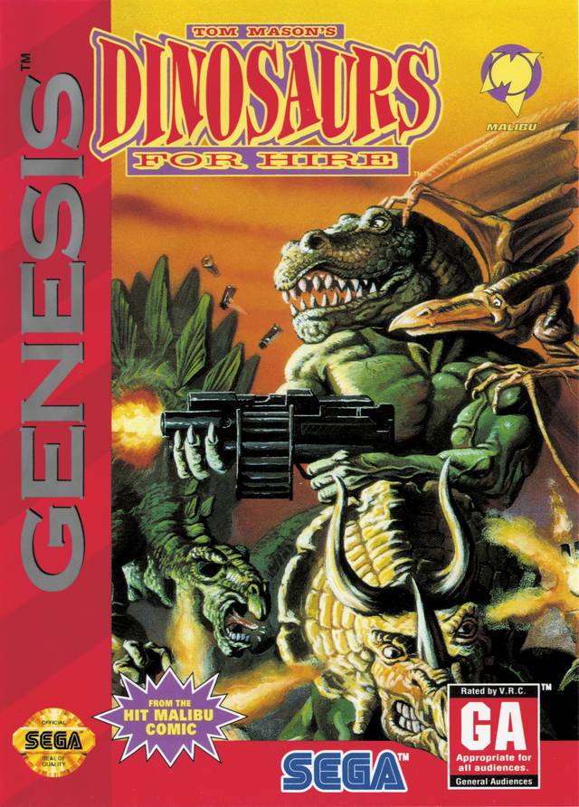 J2Games.com | Dinosaurs for Hire (Sega Genesis) (Pre-Played - CIB - Good).